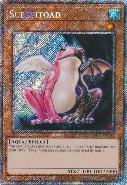 Substitoad (Platinum Secret Rare) RA03-EN197 Quarter Century Bonanza 1st Edition