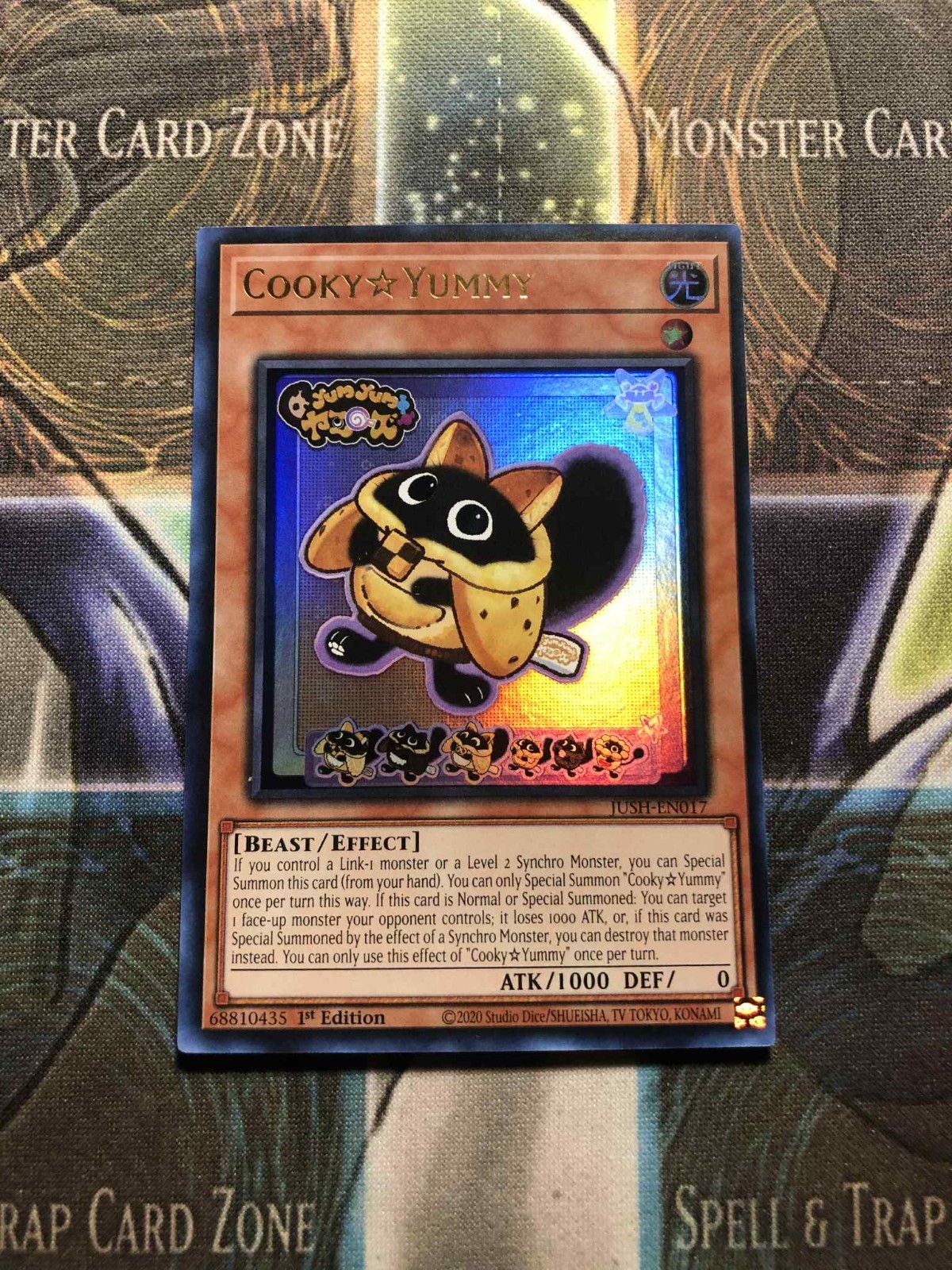 *** COOKY ☆ YUMMY *** ULTRA RARE 1ST EDITION JUSH-EN016 (NM) COOKY YUMMY YUGIOH!