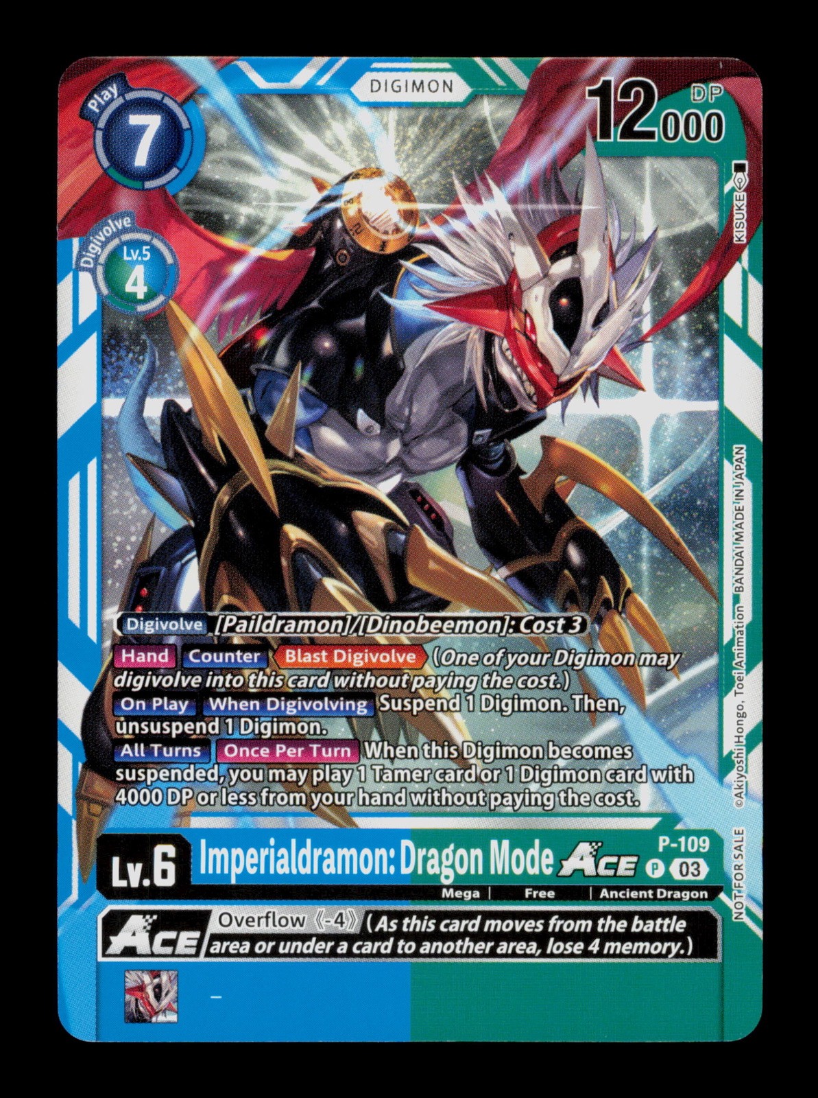 Imperialdramon: Dragon Mode P-109 Promotion Blue/Green Digimon CCG