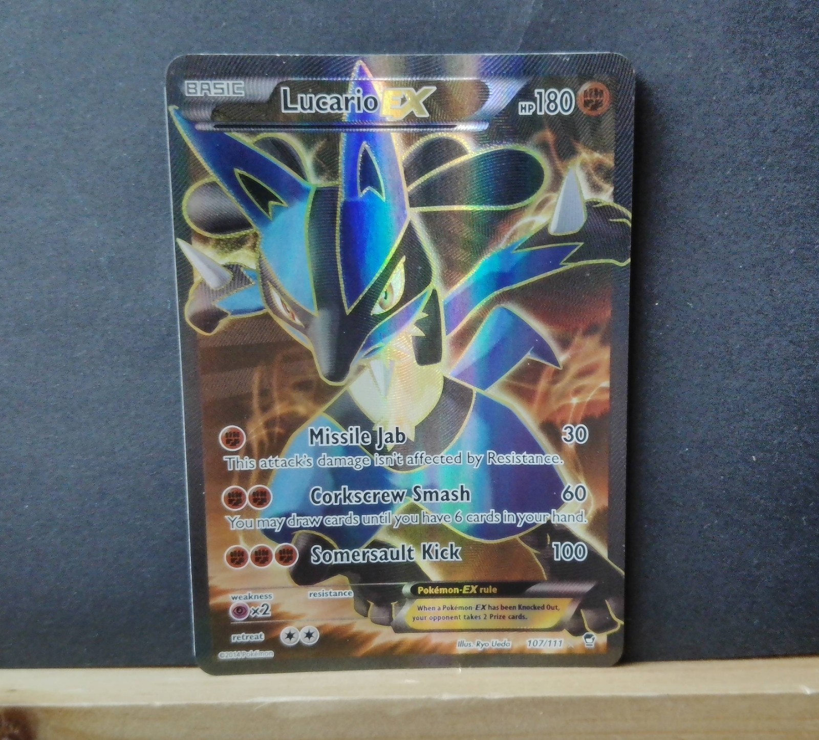 Lucario EX (107 Full Art) 107/111 XY – Furious Fists Holo