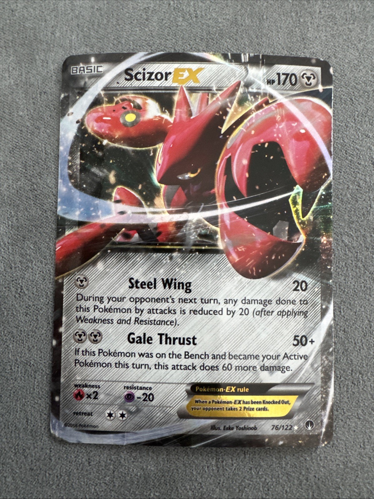 2016 Pokemon XY BREAKpoint Scizor Holo #76/122