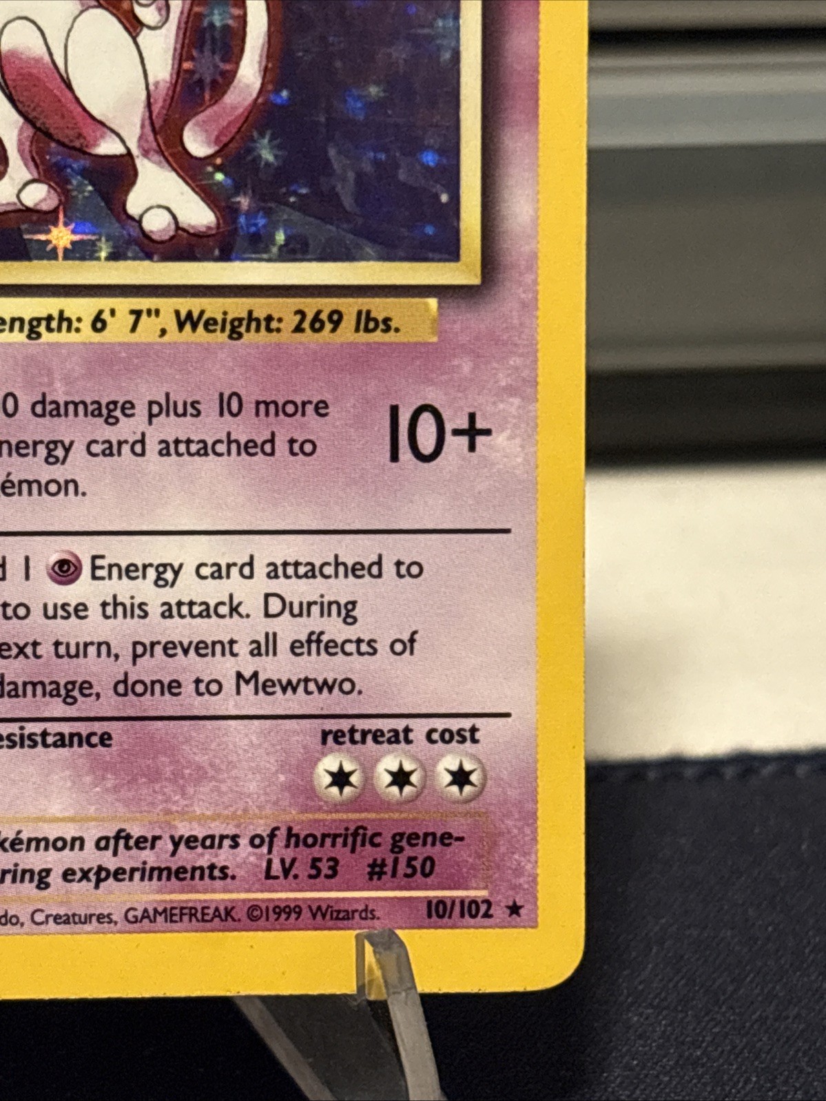Pokémon TCG Mewtwo Base Set Holo 10/102 NM-LP