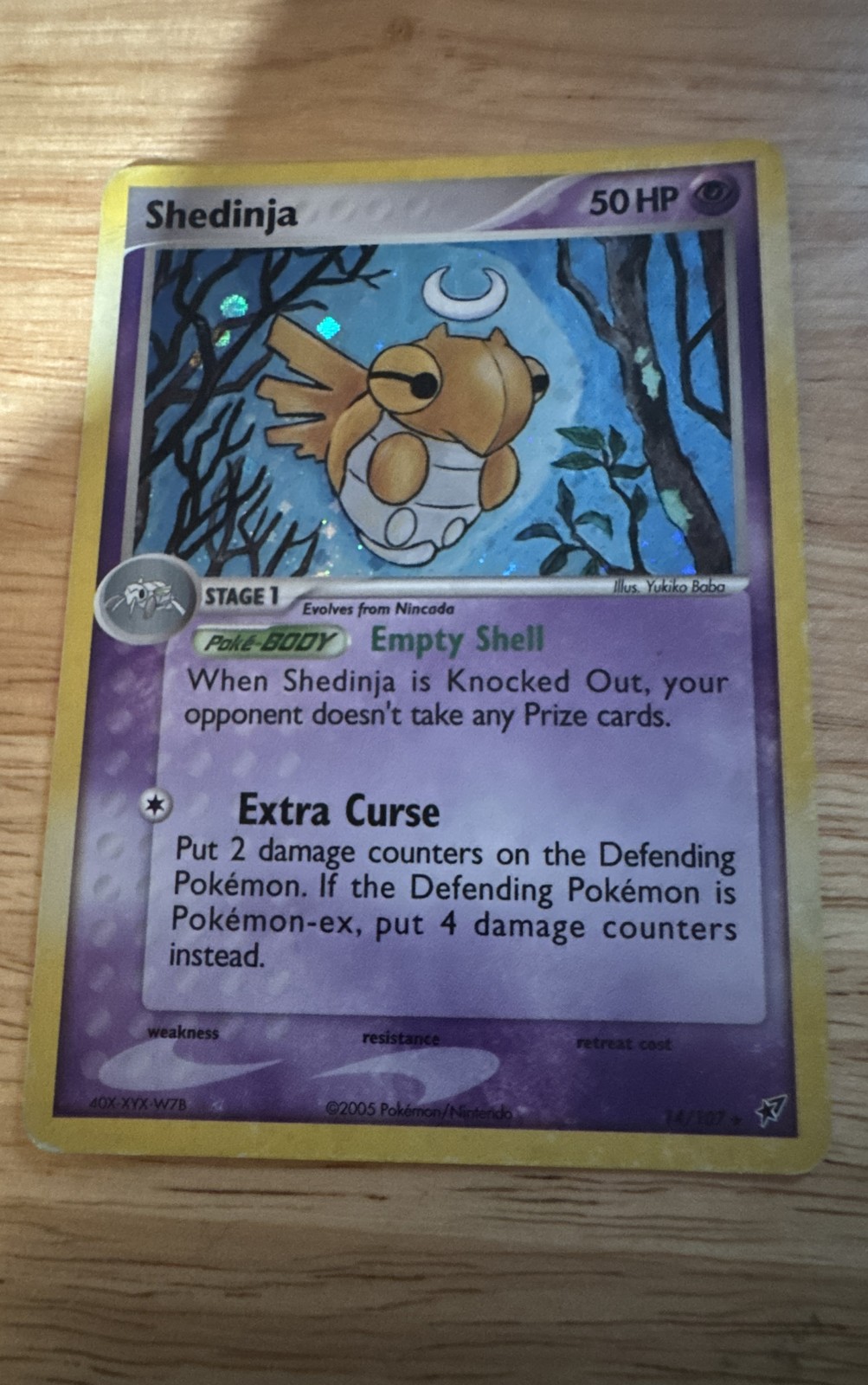 Shedinja 14/107 Deoxys Holo