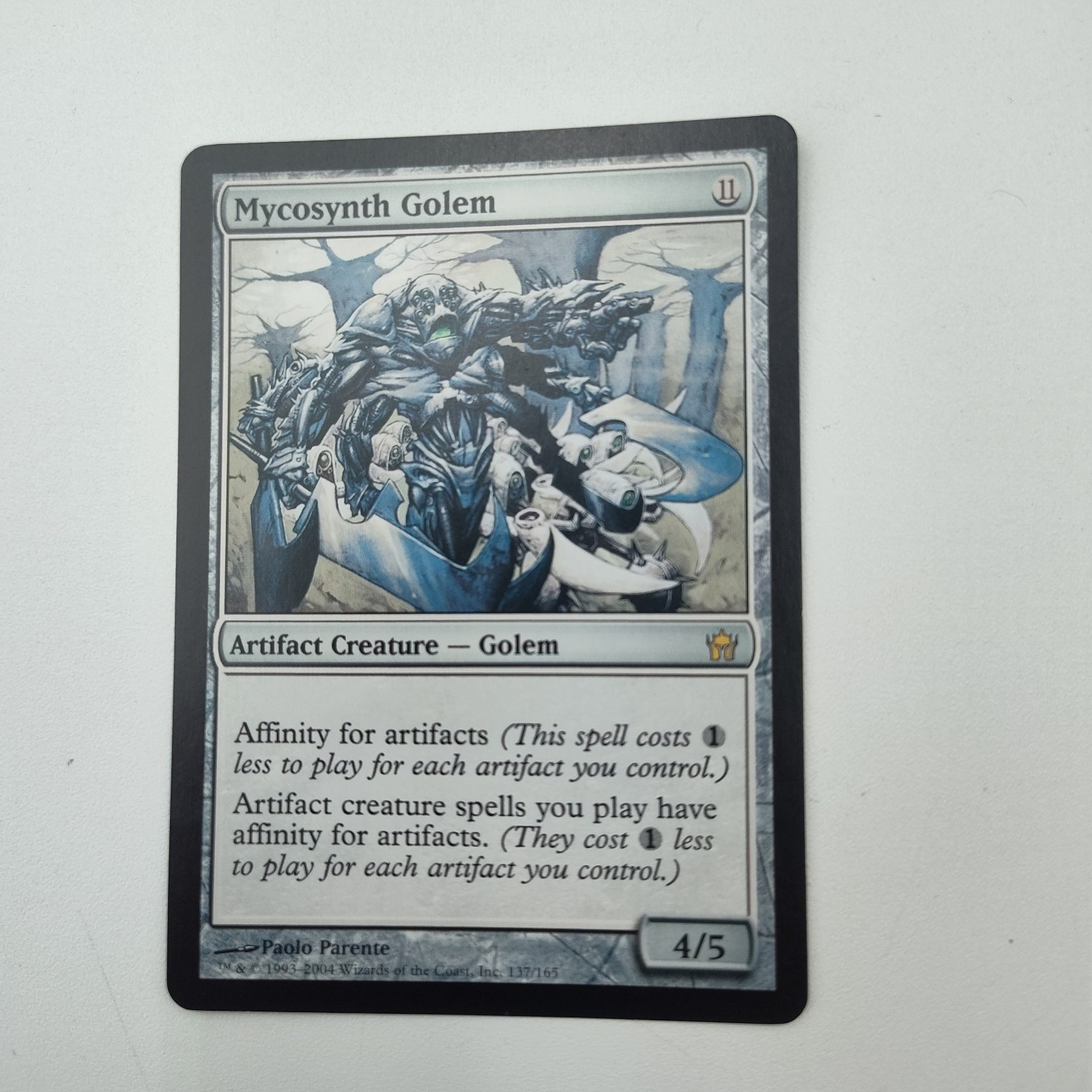 ✔️🪄🗡️🚨MTG Mycosynth Golem #137 Fifth Dawn 2004 MAGIC THE GATHERING📸SEE📸