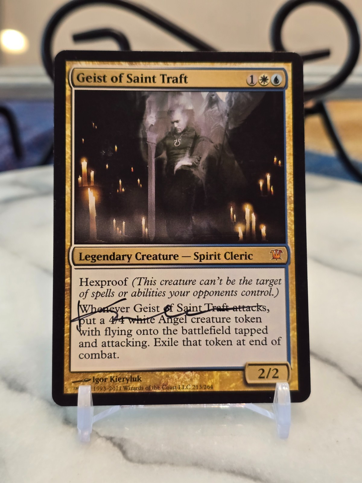 MTG Geist of Saint Traft Innistrad Regular ARTIST SIGNED LP