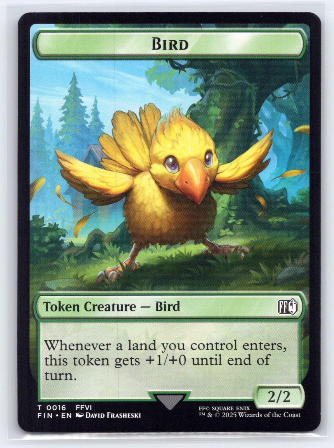 MTG NM Normal Bird (0016) // Wizard (0014) Double-Sided Token 16 // 14 T FINAL F