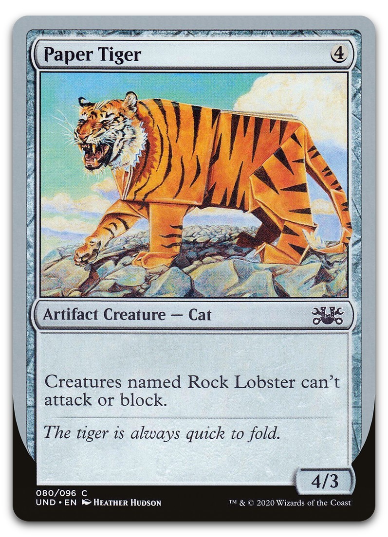 Paper Tiger #80 (NM) Unsanctioned UND Magic MTG