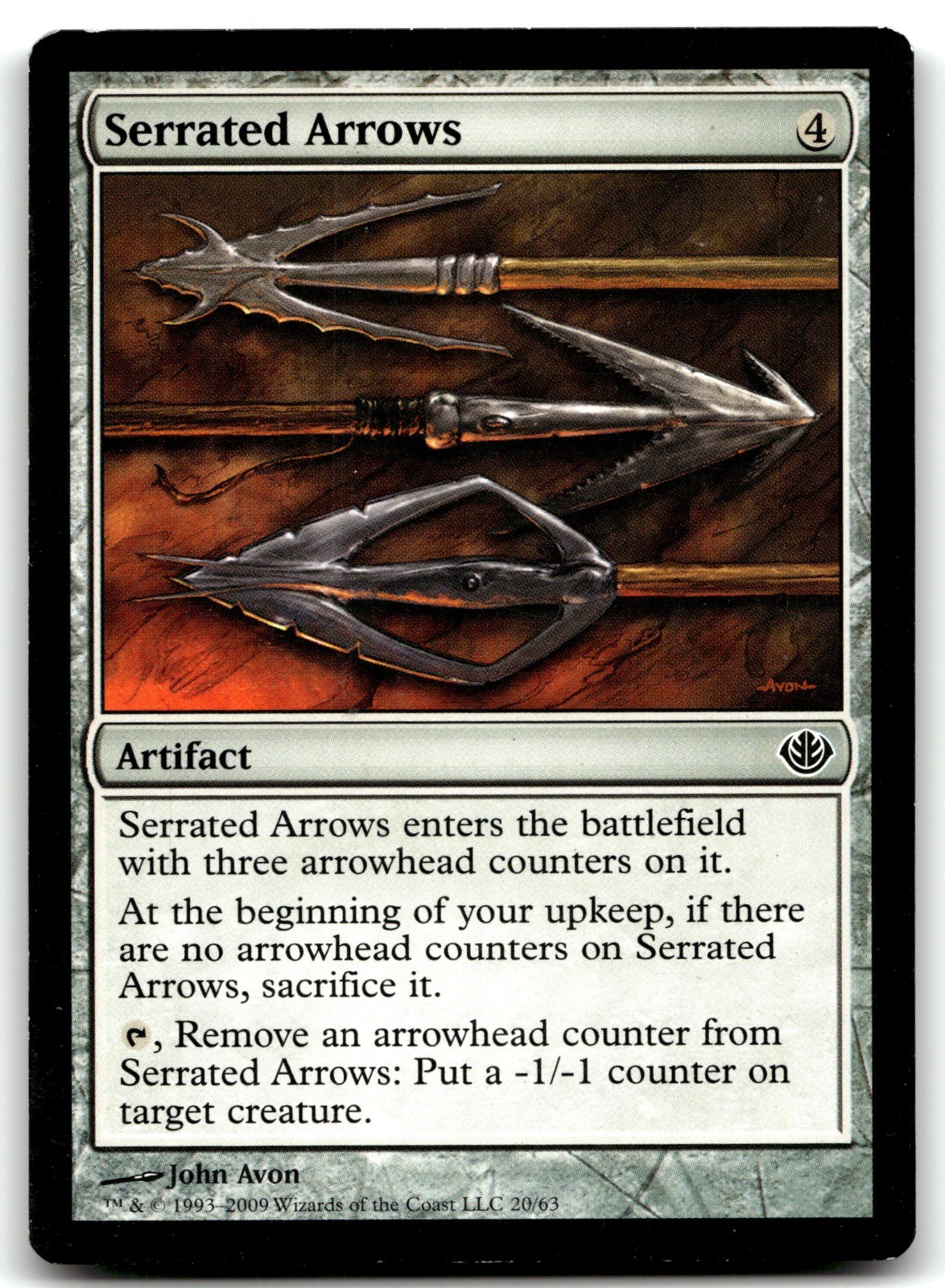 Serrated Arrows MTG DDD 20 Colorless John Avon