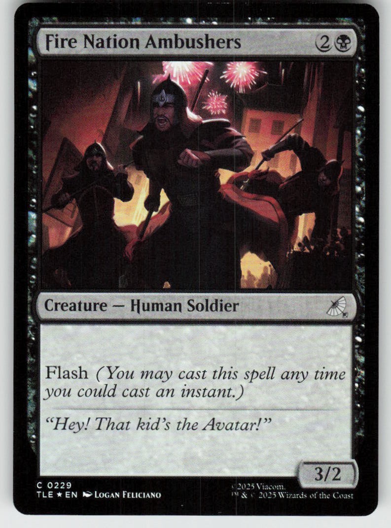 MTG – 01 Fire Nation Ambushers 229 C Avatar: The Last Airbender: Eternal-Legal