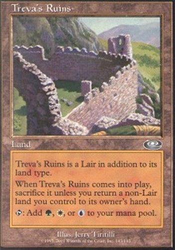 MTG Treva’s Ruins, Planeshift, Heavily Played, English