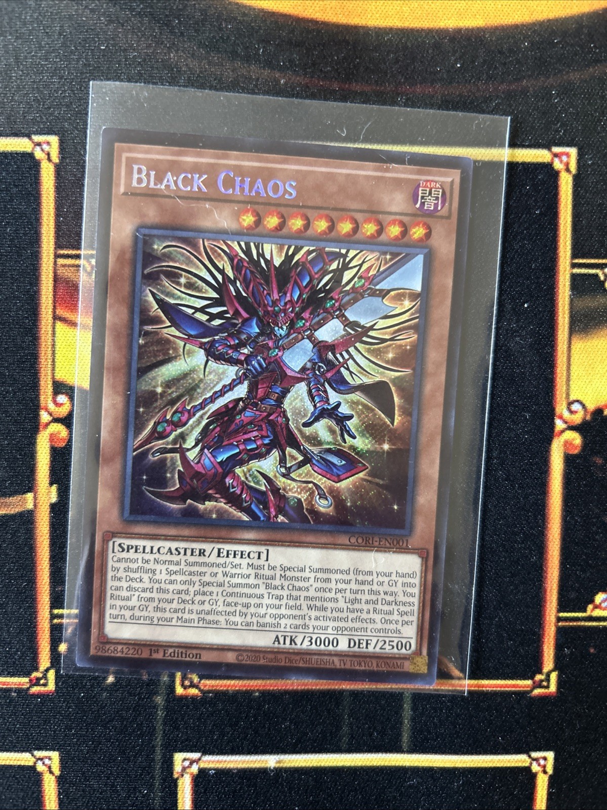 Yugioh Chaos Origins Black Chaos CORI-EN001 Secret Rare 1st Edition NM
