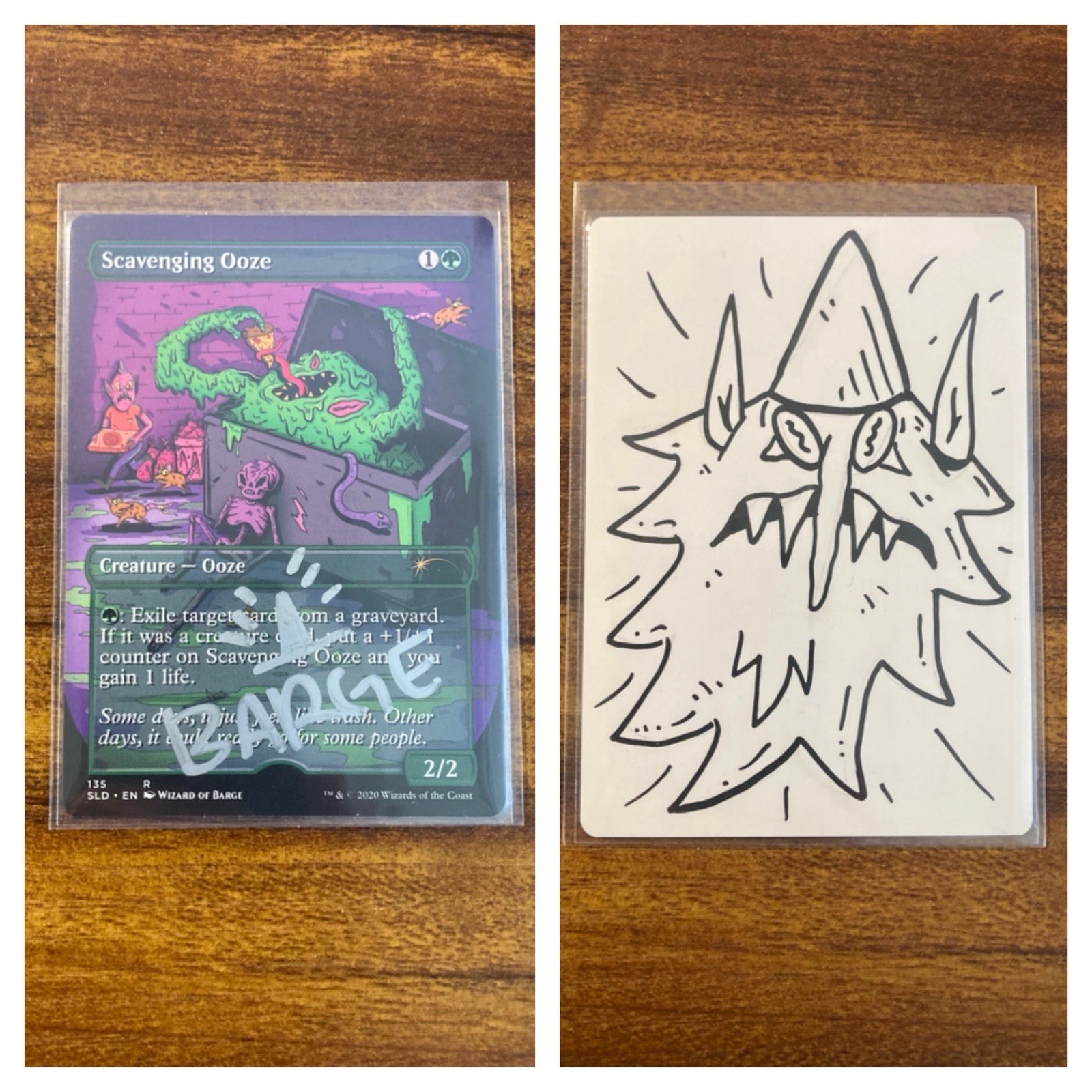 MTG✨SCAVENGING OOZE w/Org Art ARTIST PROOF✨SLD-Prime Slime WIZARD OF BARGE Art