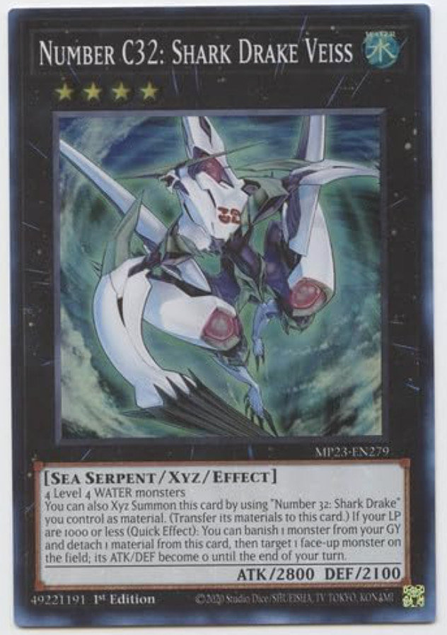 Yu-Gi-Oh! – Number C32: Shark Drake Veiss – MP23-EN279 – Super Rare -1st Ed