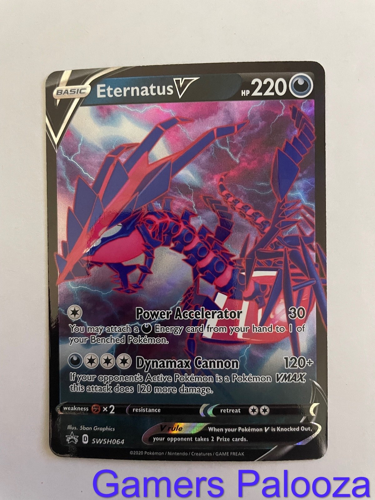 Eternatus V SWSH064 Holo Promo Sword & Shield Promo Pokemon Near Mint