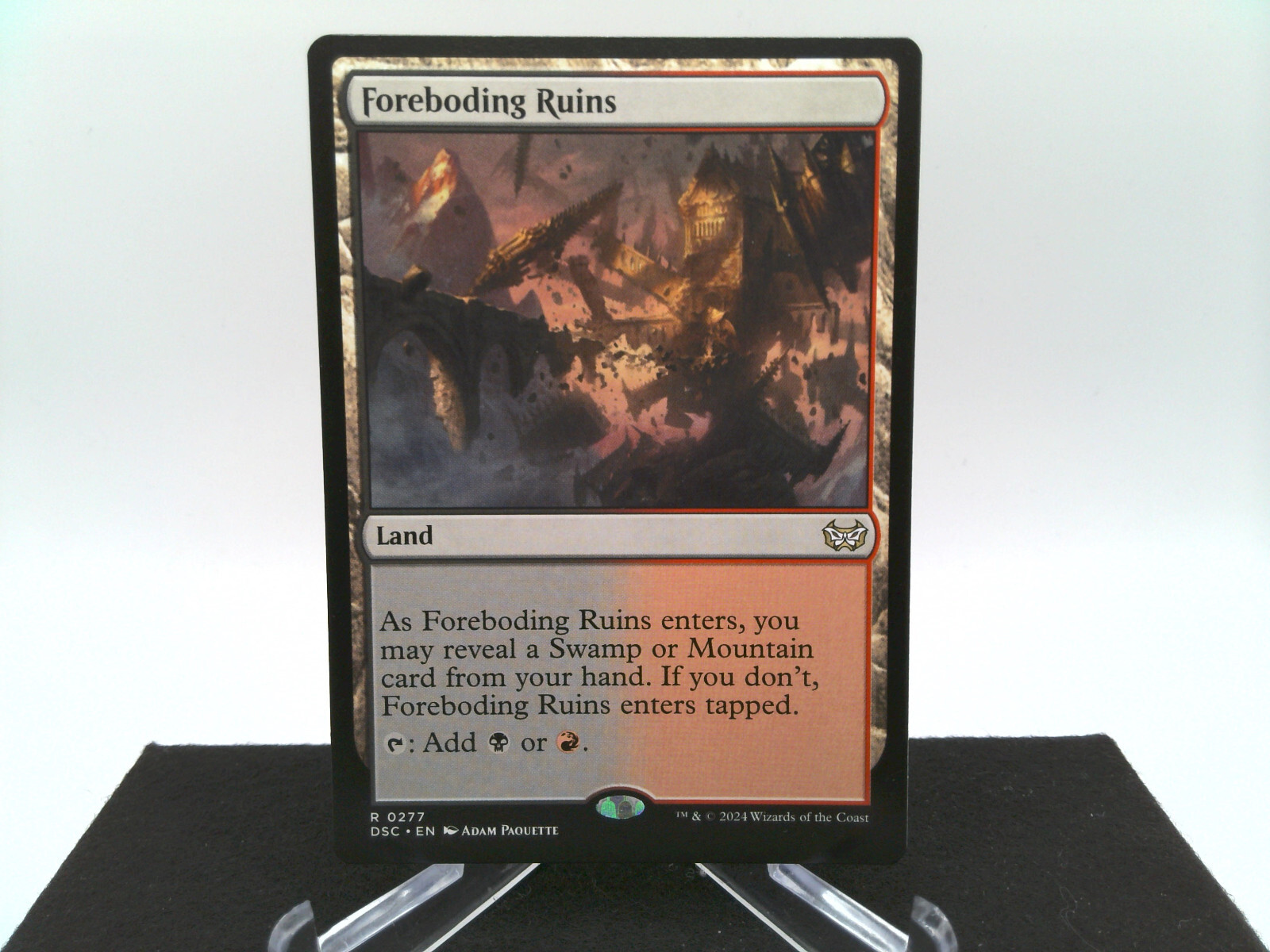 Foreboding Ruins 0277 Commander: Duskmourn: House of Horror DSC MTG Magic