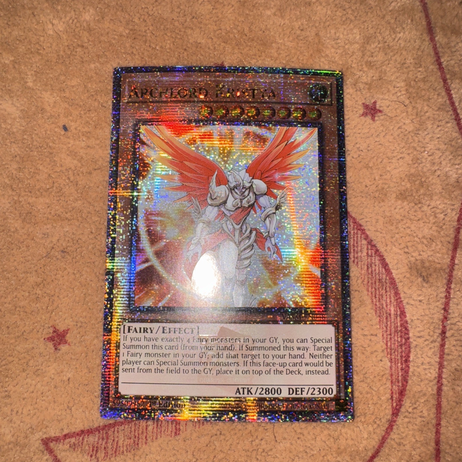🔥 YUGIOH Archlord Kristya VASM-EN048 ENGLISH QUARTER CENTURY SECRET RARE NM #3