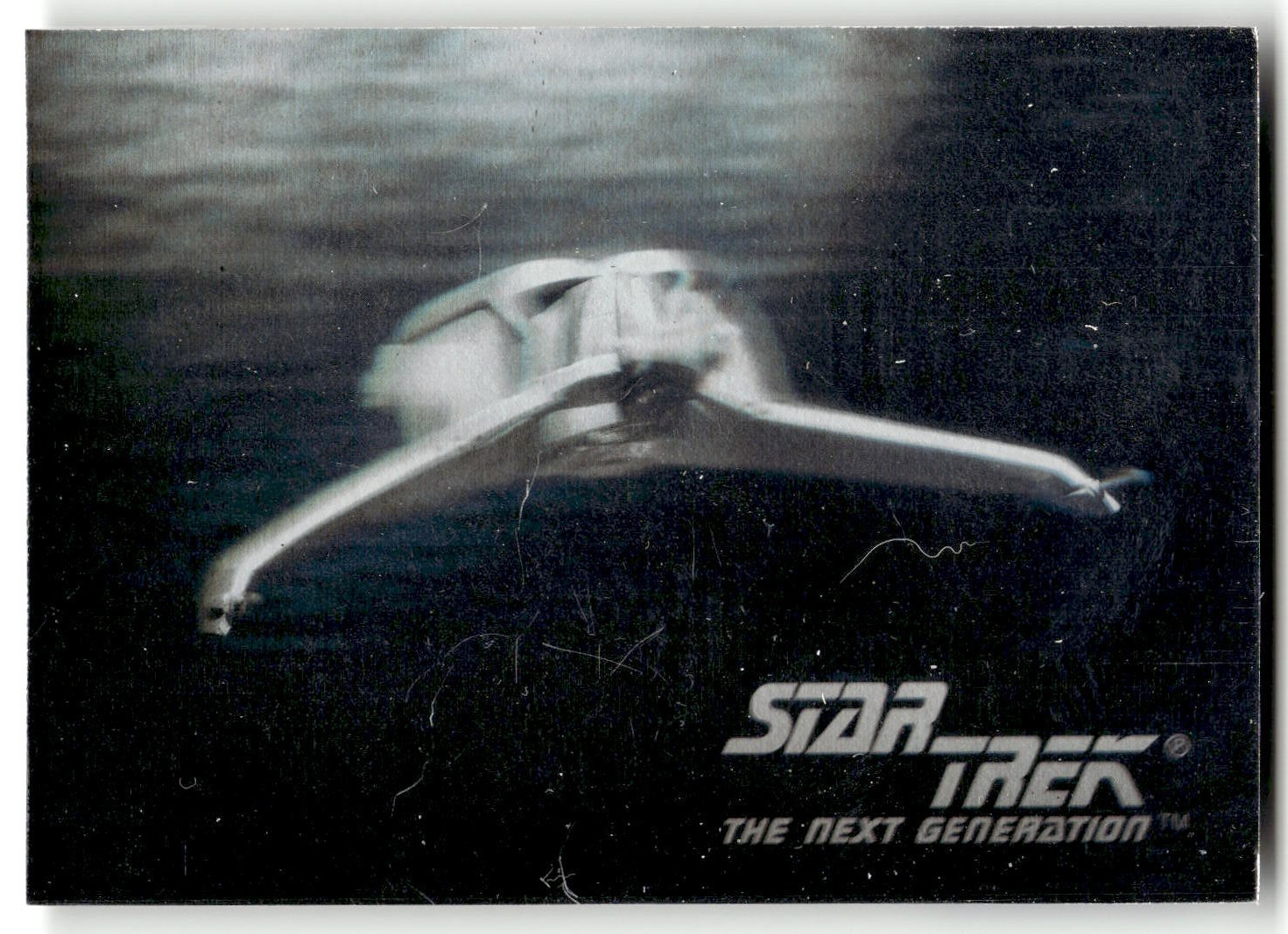 1992 Star Trek The Next Generation Title Card 01H Holo Klingon Bird-of-Prey COR