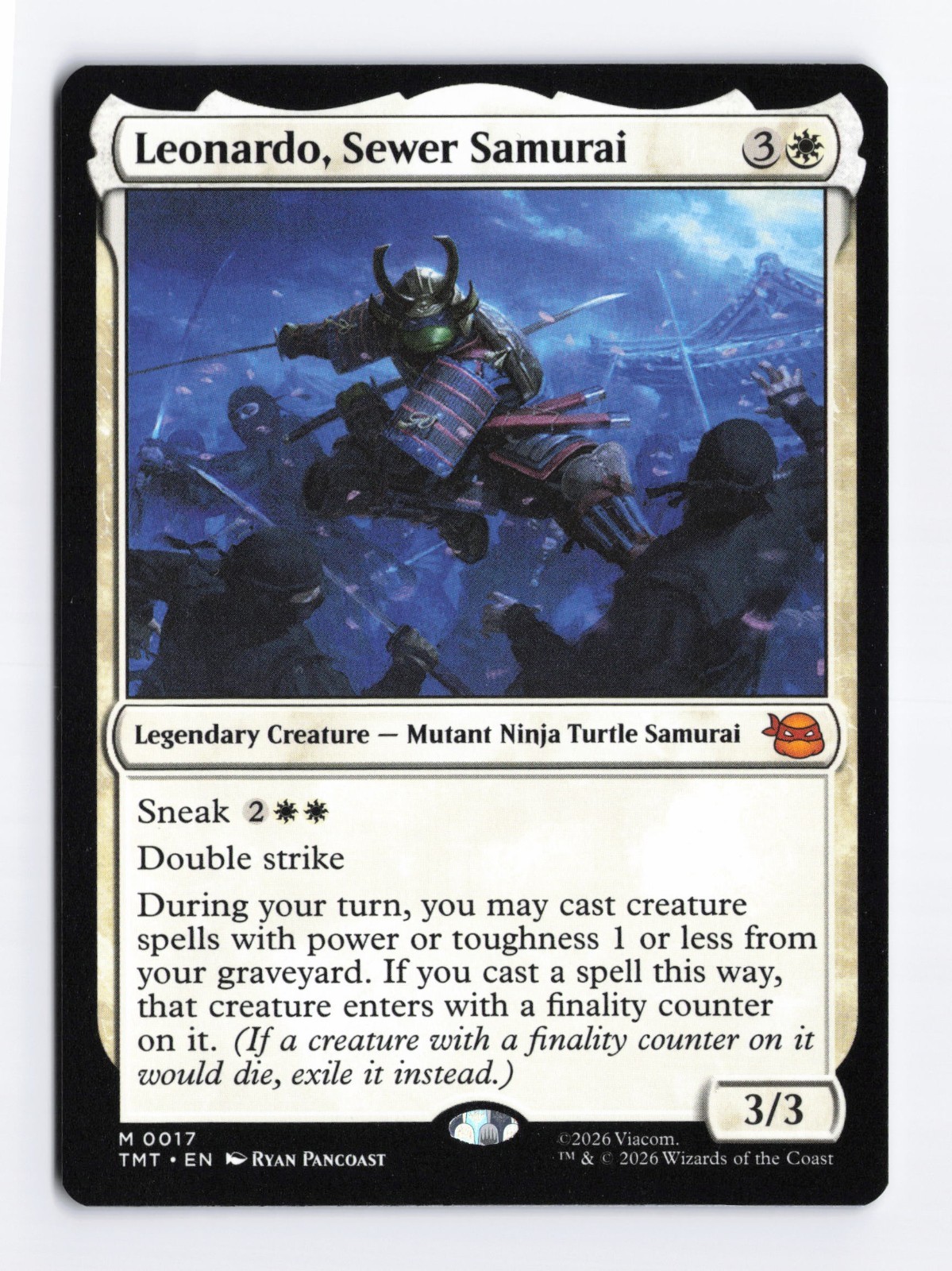 Leonardo, Sewer Samurai #17 Mythic – MTG Ninja Turtles TMT PACK FRESH