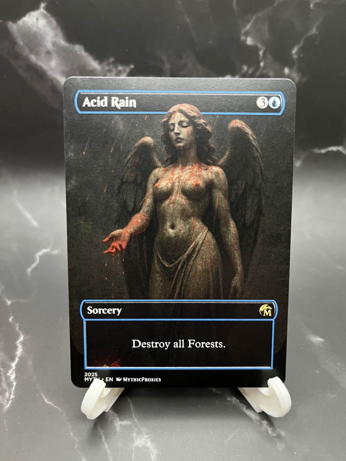 Acid Rain High Quality Altered Art Custom Playtest Card