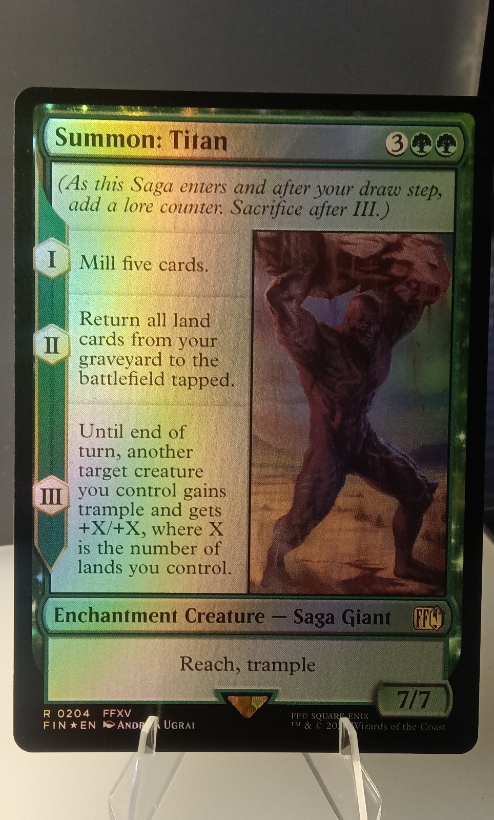 Summon: Titan Final Fantasy Foil