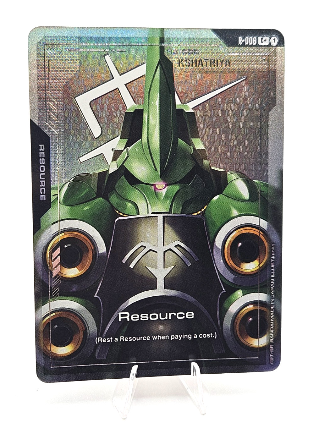 Gundam TCG GD01 Newtype Rising Gundam Resource R-006 C+ Foil – NM English