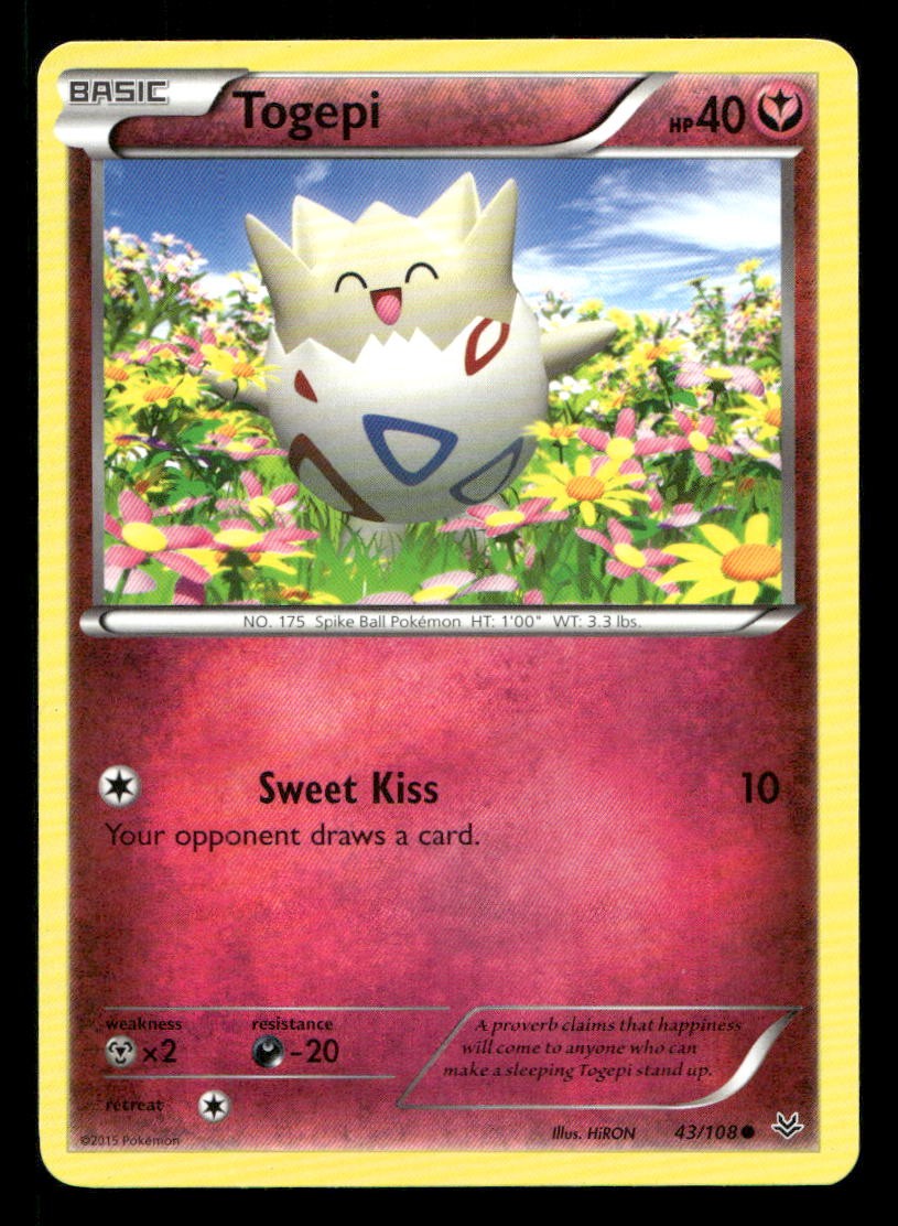 Togepi 43/108 Roaring Skies NM/M Pokemon