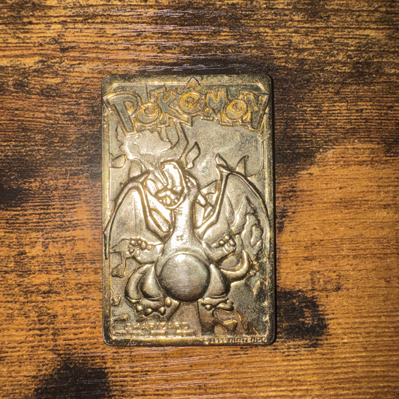 1999 Charizard Pokemon Trading Card 24K Gold Plated, Limited Edition Burger King