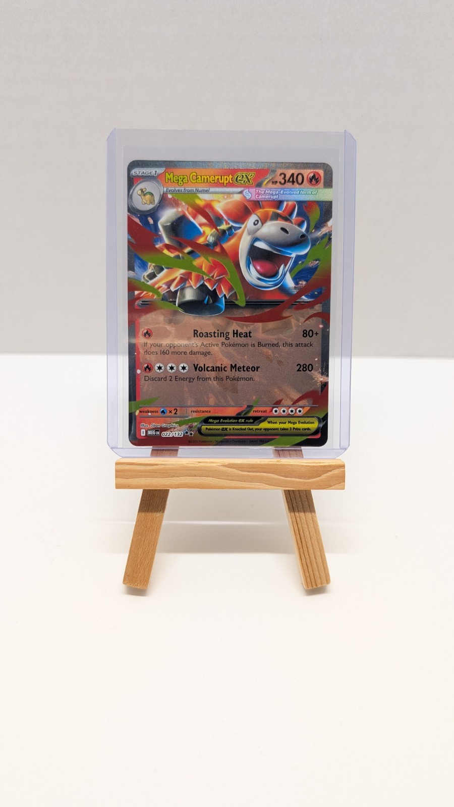 Pokémon TCG, Mega Camerupt Ex 022/132 – Mega Evolution Base Set