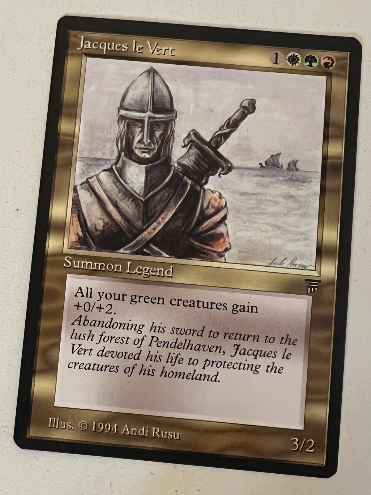 Magic the Gathering MTG Legends Jacques le Vert NM (Beta Bob)