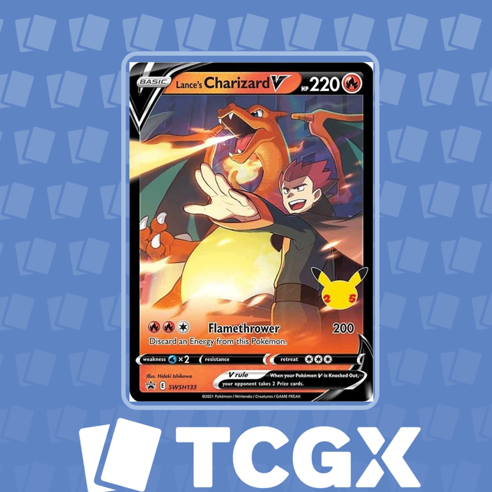 Pokemon – Lance’s Charizard V – SWSH133 – SWSH: Sword & Shield Promo – Holo0
