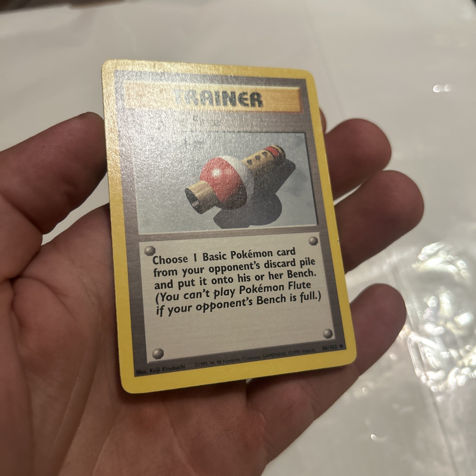 Pokemon Flute 086/102 Base Set (Shadowless) Regular