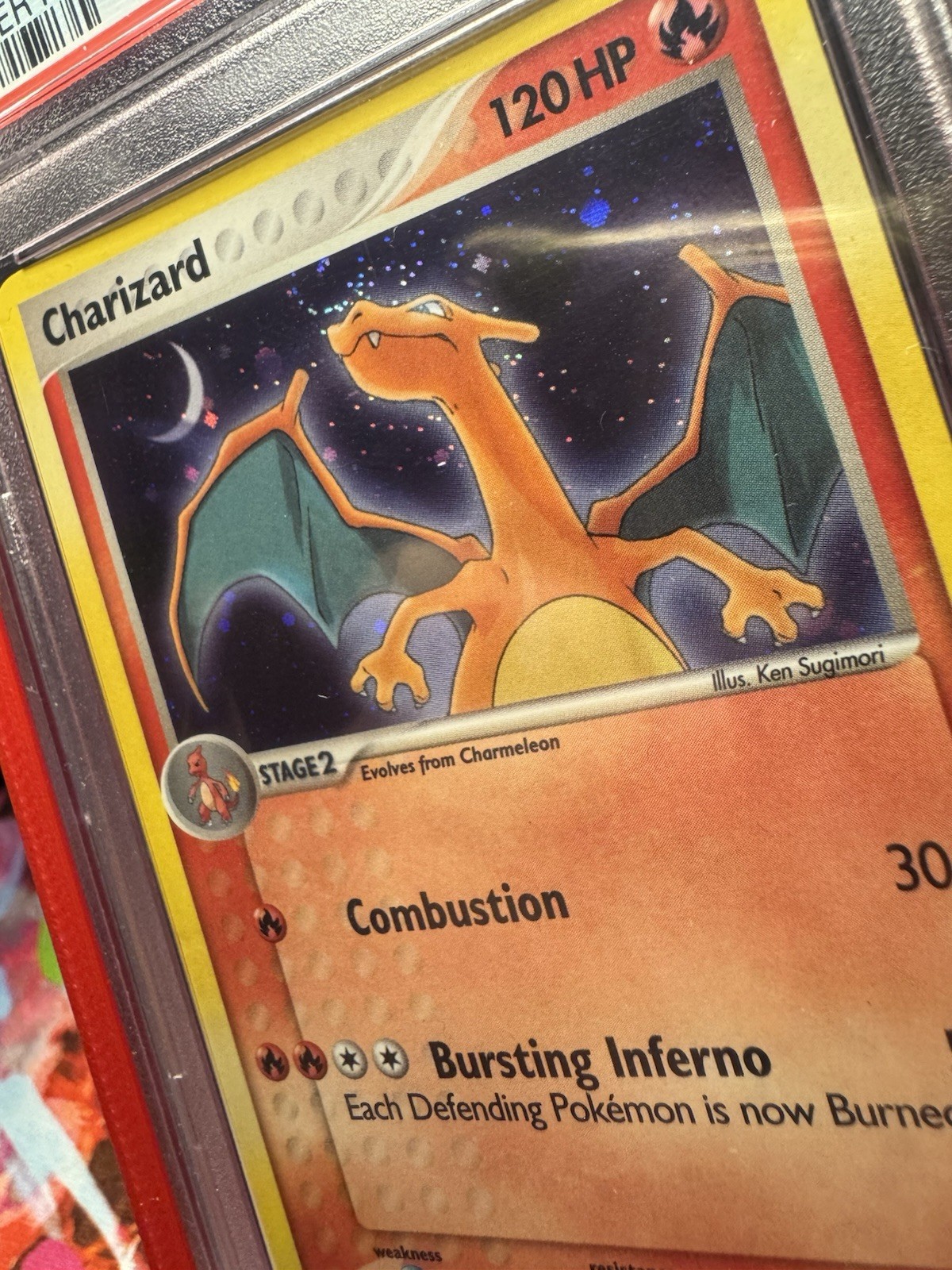 Charizard 6/108 PSA 7 Holo – EX Power Keepers w/ Mouth Swirl
