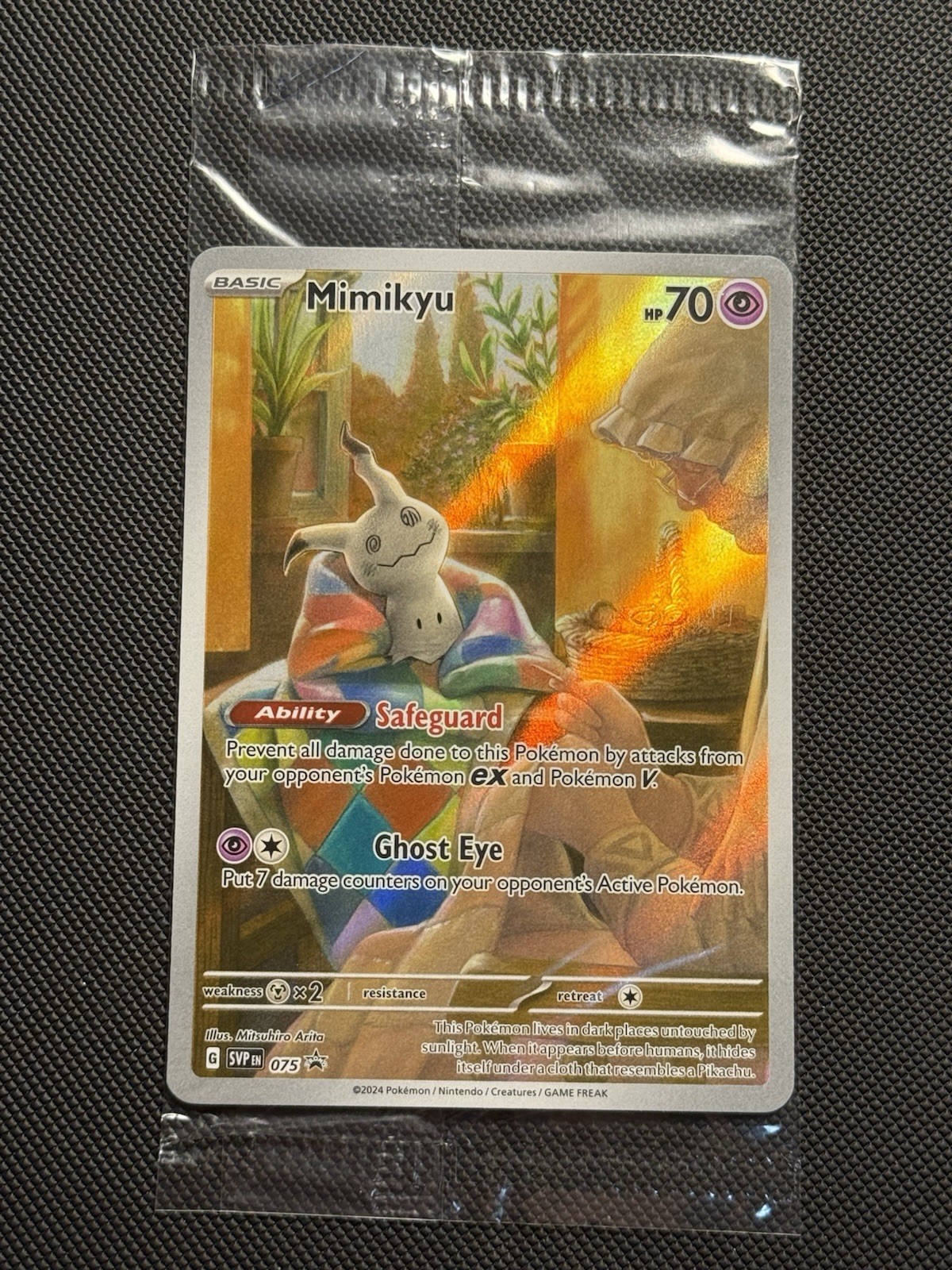 Mimikyu SVP075 Paldean Fates Black Star Promo SEALED Pokémon TCG NM
