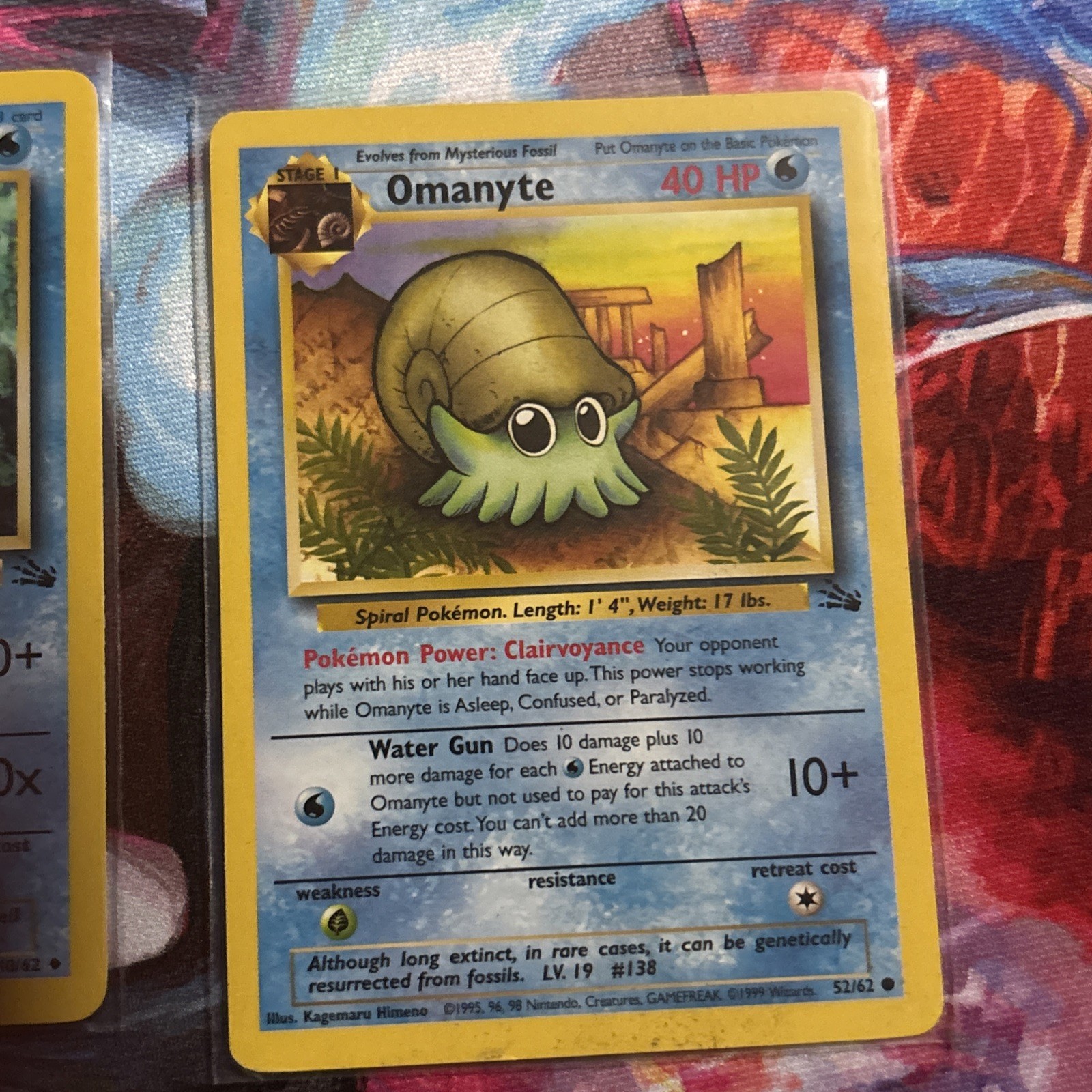 1998 Pokemon Omanyte/omastar