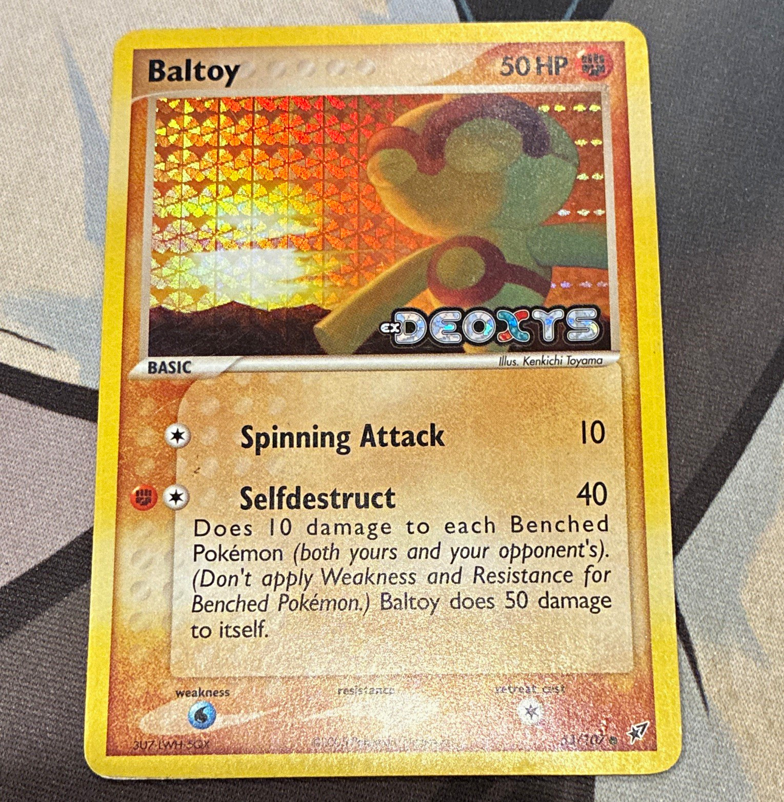 Pokemon TCG EX Deoxys Baltoy 53/107 Reverse Holo English 2005 50HP
