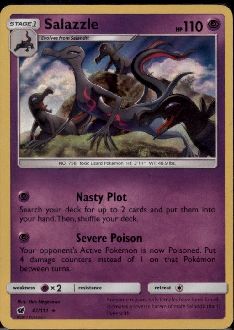 Salazzle Holo Rare SM – Crimson Invasion 47/111 NM