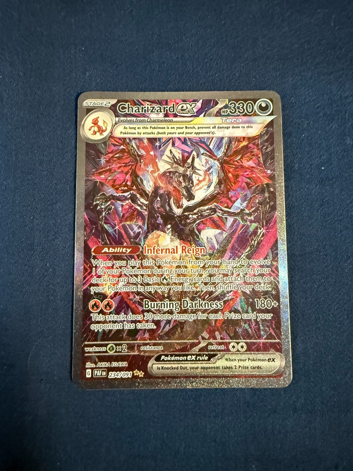 Charizard ex 234/091 Paldean Fates Special Illustration Rare SIR Pokemon NM