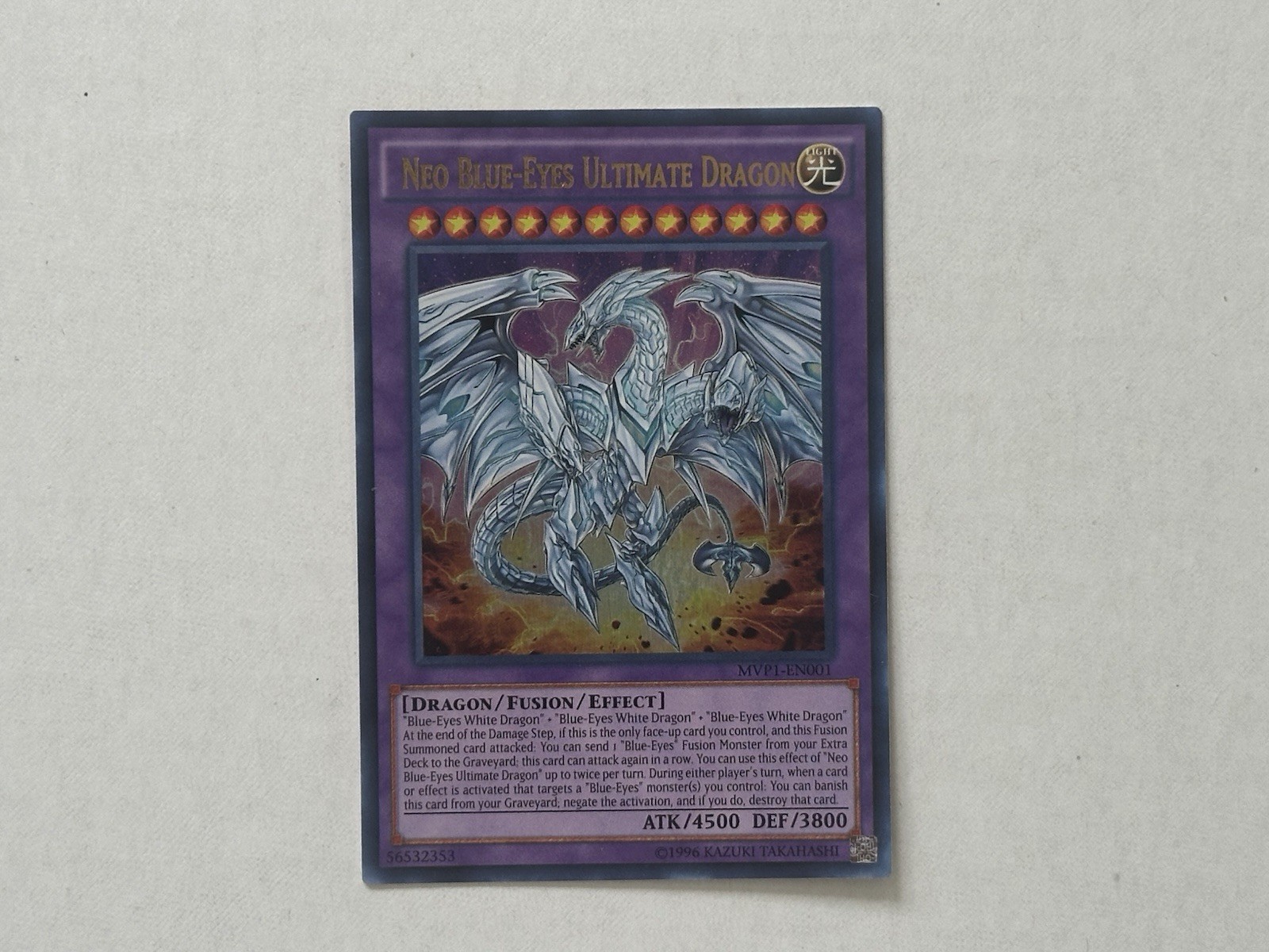 Yugioh Neo Blue-Eyes Ultimate Dragon MVP1-EN001 Ultra Rare – NM