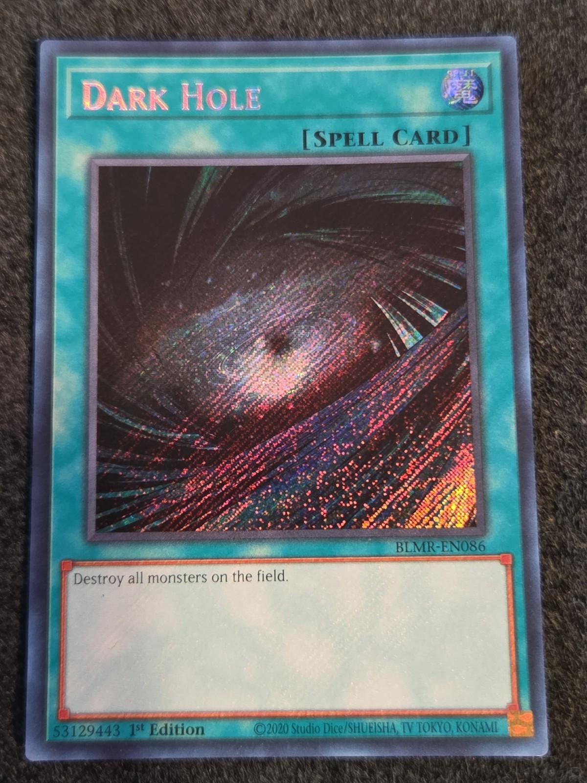 Yugioh Dark Hole BLMR-EN086 Secret Rare 1st Ed NM