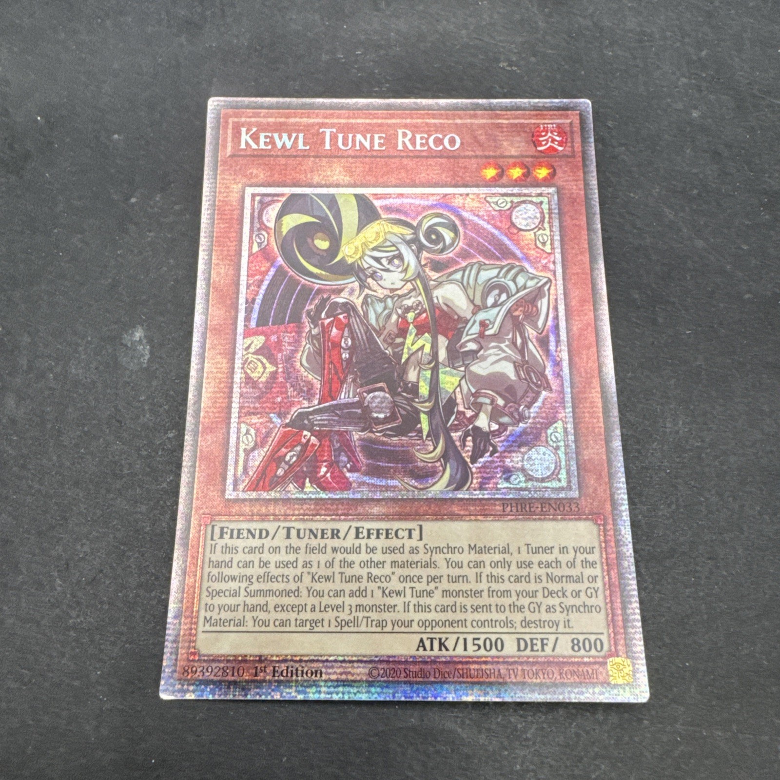 Yu-Gi-Oh! Kewl Tune Reco Effect/Tuner PHRE-EN033 1st Ed Starlight Rare