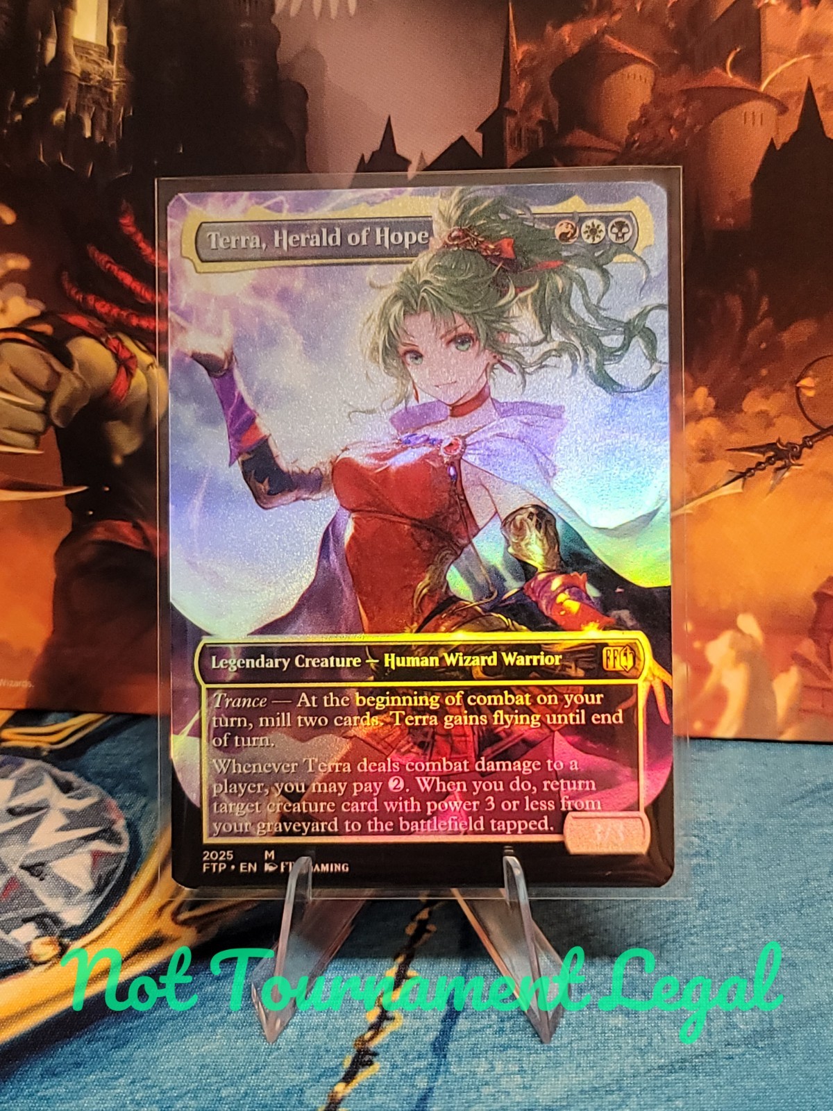 FTP Terra Herald Of Hope Foil Borderless MTG Final Fantasy