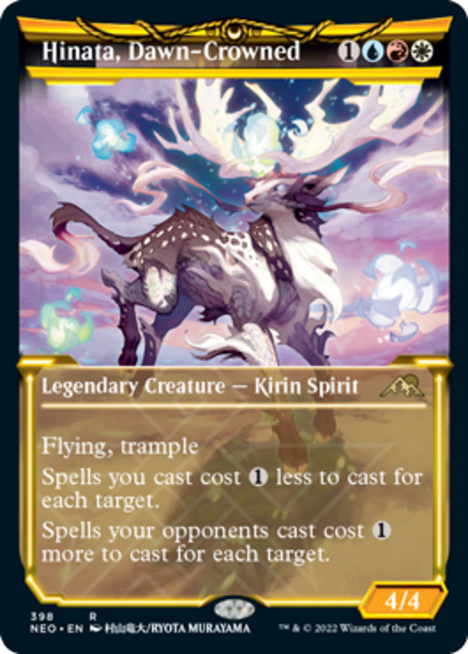 1 x Hinata, Dawn-Crowned – Showcase – Kamigawa: Neon Dynasty – NM-Mint – MTG