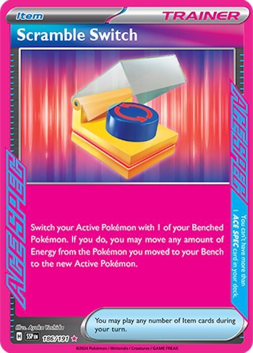 Scramble Switch Holo ACE SPEC Rare SV08: Surging Sparks 186/191 NM