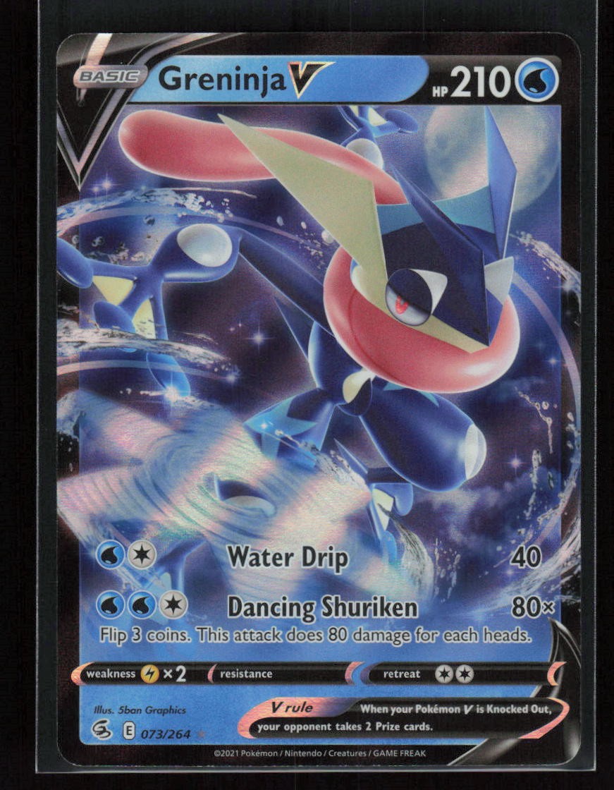 Greninja V V Rare Fusion Strike 073/264 Holo Moderately Played