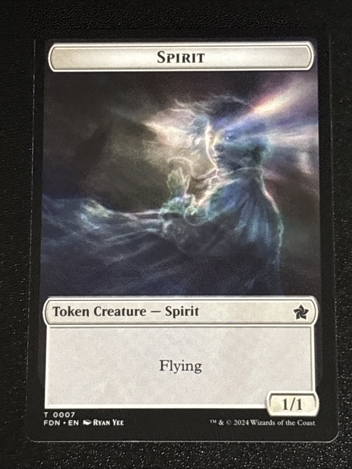 MTG Foundations Spirit/Cat Double-Sided Token 0007/0001 NM