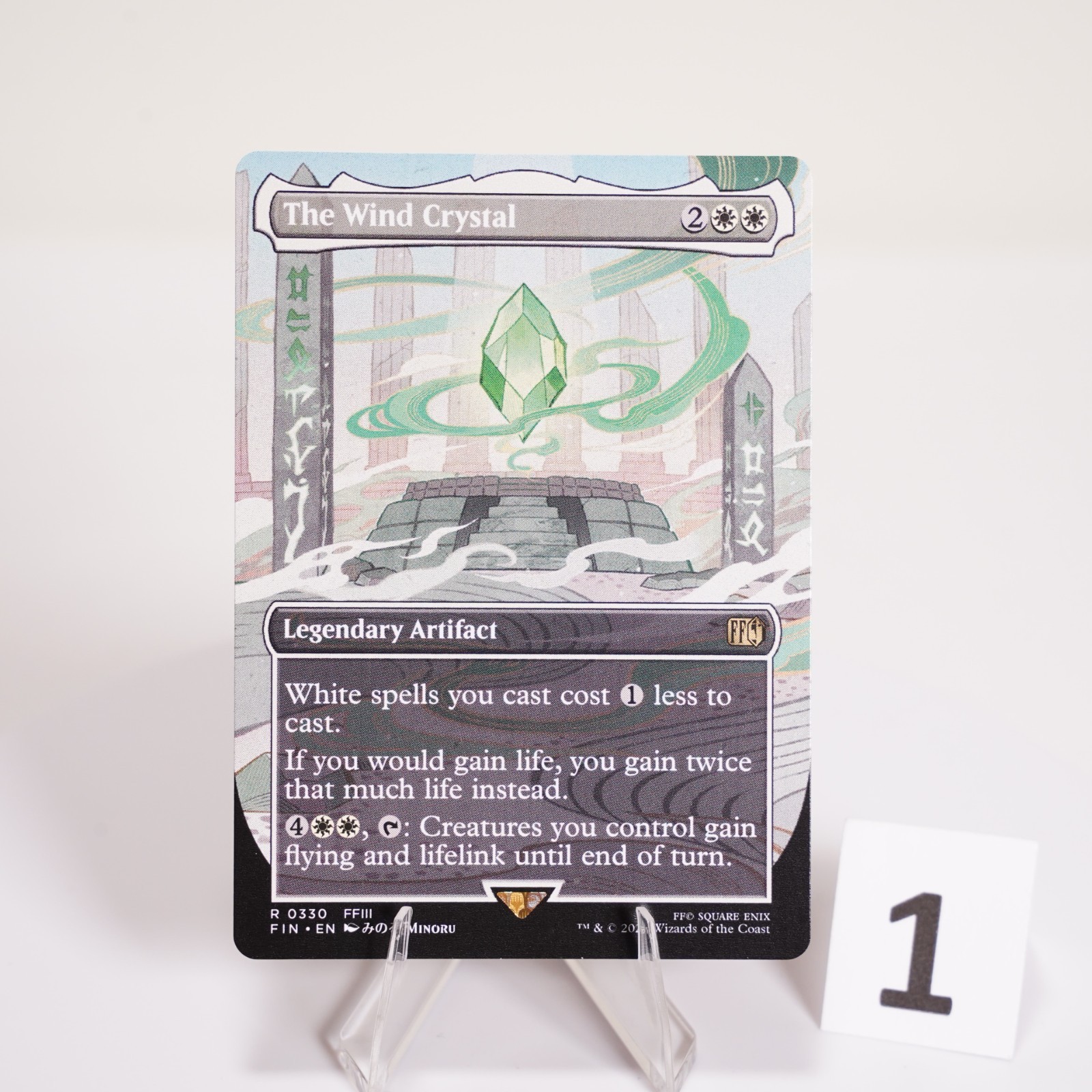 The Wind Crystal Borderless 330 Regular MTG Final Fantasy FIN NM