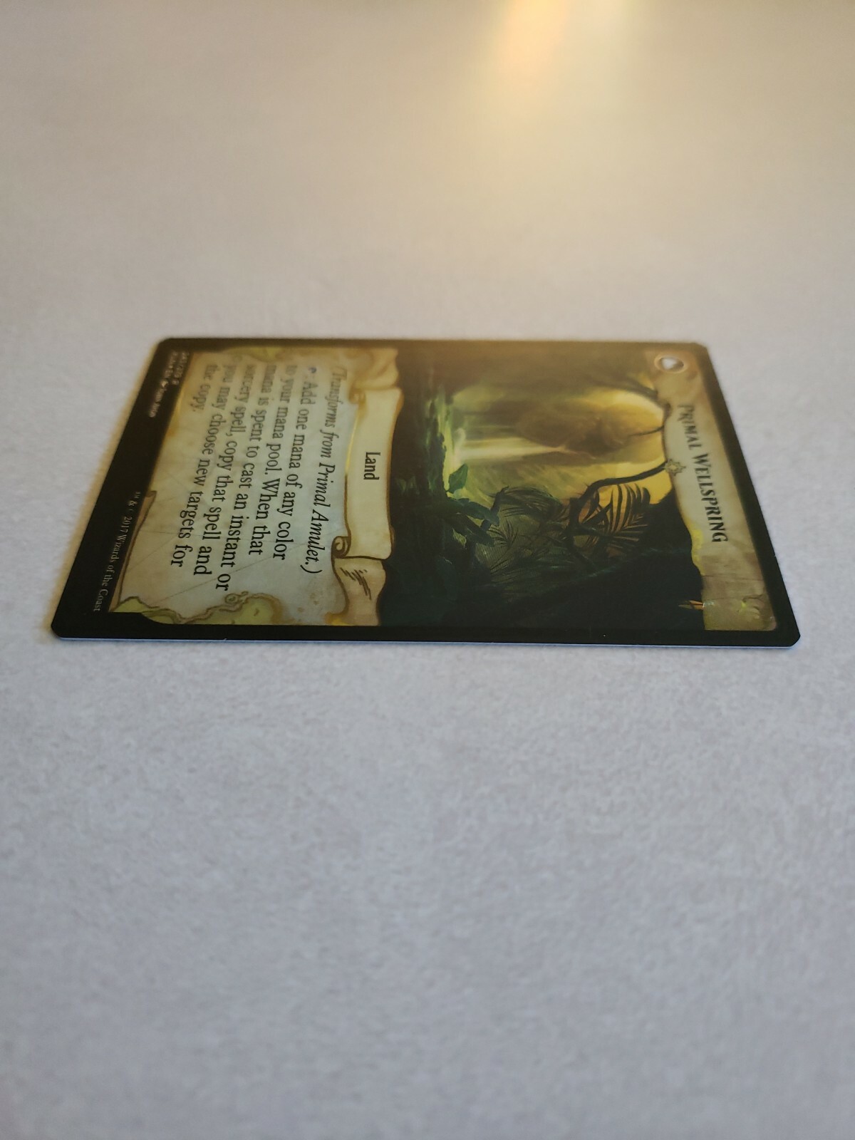 MTG Primal Amulet Primal Wellspring Ixalan Foil Rare Artifact Near Mint Unplayed