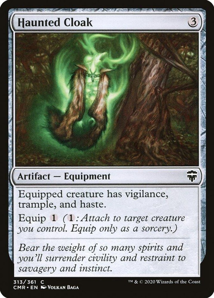 NM – Haunted Cloak [CMR – 313] Commander Legends