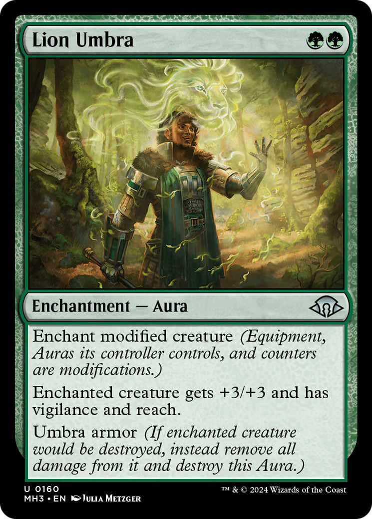 MTG Lion Umbra [Modern Horizons 3] Near Mint Magic