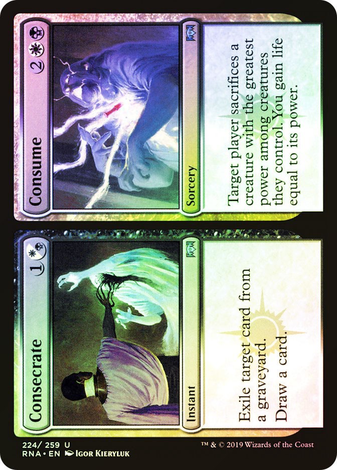 MTG FOIL Consecrate // Consume – Ravnica Allegiance #224